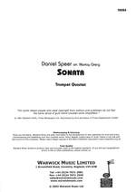Speer, Daniel: Sonata Product Image