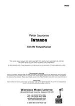 Lawrence, Peter: Intrada Product Image