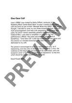 Powell, David: One Clear Call Product Image