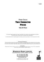 Davis, Peter: Two Character Pieces Product Image