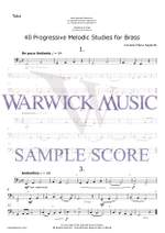 Saglietti, Corrado Maria: 40 Progressive Melodic Studies for Brass Product Image