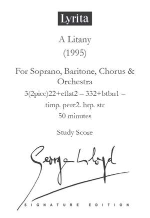 George Lloyd: A Litany – Study score