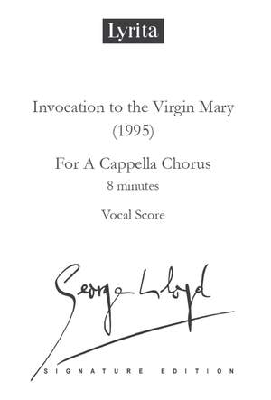 George Lloyd: Invocation to the Virgin Mary – Vocal score