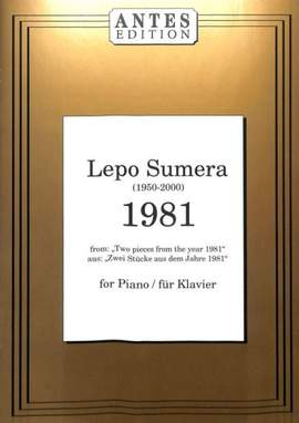 Sumera, L: 1981 - Aus Zwei Stücke Aus Dem Jahre 1981