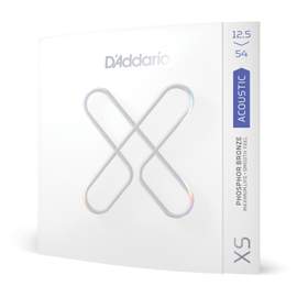 D'Addario XSAPB12554 XS Phosphor Bronze Acoustic Guitar Strings, Light Plus, 12.5-54