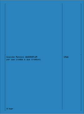 Giacomo Manzoni: Quadruplum