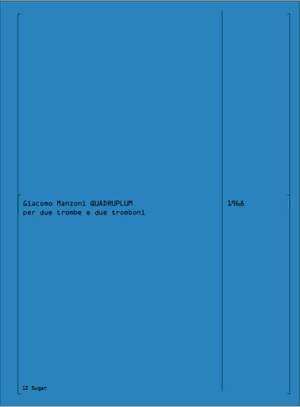 Giacomo Manzoni: Quadruplum