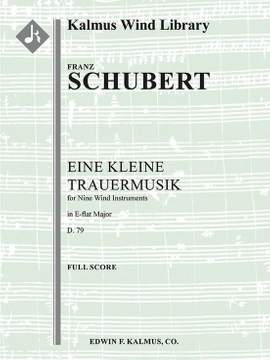 Schubert, Franz: Eine Kleine Trauermusik, D. 79 (score)