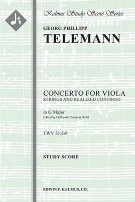 Telemann: Concerto for Viola in G, TWV 51:G9 (f/o)