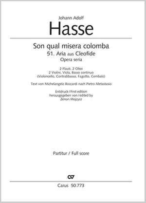 Johann Adolf Hasse: Son Qual Misera Colomba