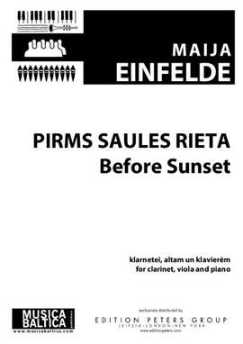 Einfelde, Maija: Before Sunset (clarinet, viola & piano)