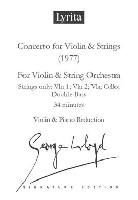 George Lloyd: Concerto for Violin & Strings (1977)