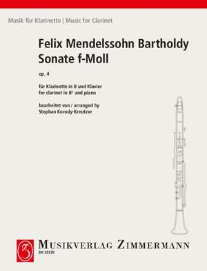 Mendelssohn Bartholdy, Felix: Sonata F minor op. 4