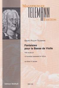 Telemann, G P: Fantaisies pour la Basse de Violle TWV 40:26–37