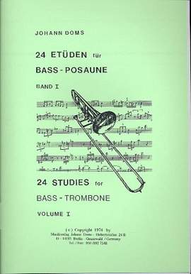 Johann Doms: 24 Etüden für Bass-Posaune Bd. 1