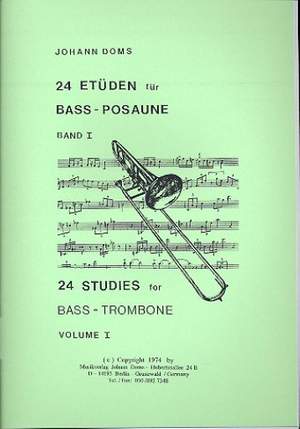 Johann Doms: 24 Etüden für Bass-Posaune Bd. 1