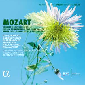 Mozart: Concerto for Two Pianos KV 365, Sinfonia concertante for Four Winds KV 279B, Adagio KV 261, Rondo KV 269 & 373 for Violin