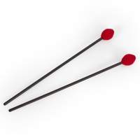 Percussion Workshop Vibraphone / marimba beaters pair - 3.3cm red wool head – medium hard