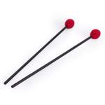 Percussion Workshop Vibraphone / marimba beaters pair - 3.3cm red wool head – medium hard Product Image