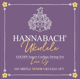 Hannabach Strings for ukulele Tenor Ukulele Goldin 243MHTLG low G Set Low G