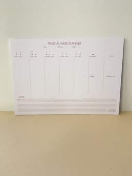 Musical week planner