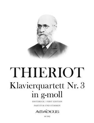 Thieriot, F: Klavierquartett Nr. 3 in g-moll G minor