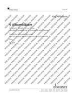 Widmann, Jörg: 5 Albumblätter Product Image