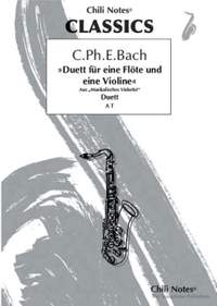 Bach, C P E: Duett für eine Flöte und eine Violine