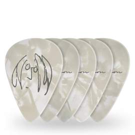 D'Addario John Lennon Signature Guitar Picks, Medium Gauge (.70mm) 10-Pack