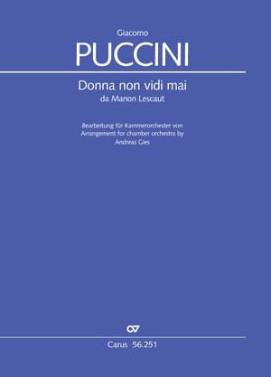 Puccini, Giacomo: Donna non vidi mai