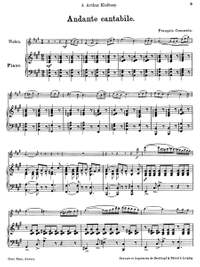 Crouwels, François: Andante cantabile for violin and piano, Romance sans paroles for violin (or cello) and piano
