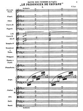 Cui, Cesar: 2 Circassian Dances from the opera 'The Prisoner from the Caucasus', Dance of the women & Lezginka (Dance of the Men)