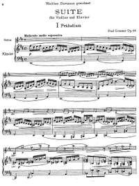 Graener, Paul: Suite für Violine und Klavier Op. 64