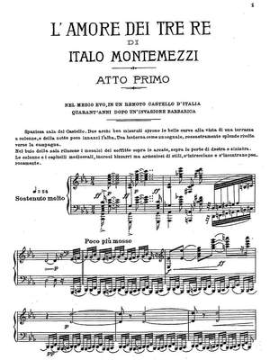 Montemezzi, Italo: L’amore dei tre re