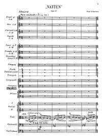 Schierbeck, Poul: Natten Op. 41 for orchestra