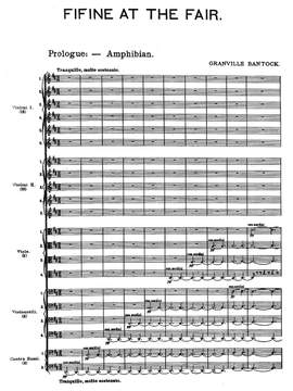 Bantock, Granville: Fifine at the Fair, an orchestral drama with a prologue
