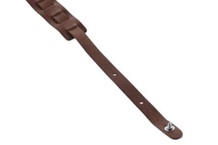 GEWA Guitar Straps Premium Plain 70 Security Locks red brown