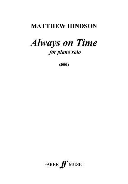 Matthew Hindson: Always On Time