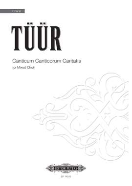 Erkki-Sven Tüür: Canticum Canticorum Caritatis