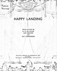 Buddy DeSylva: Happy Landing