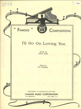 Edward Thomas: I'll Go On Loving You