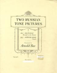 Arnold Bax: No.2 Gopak (Two Russian Tone-Pictures) 'National Dance'
