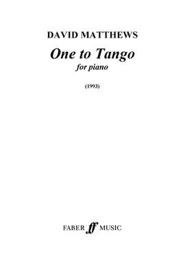 David Matthews: One to Tango