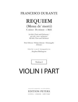 Francesco Durante: Requiem (Messa de' morti)