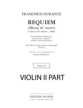 Francesco Durante: Requiem (Messa de' morti)