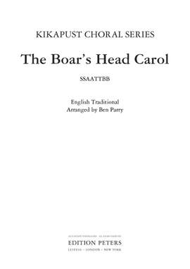 Ben Parry: The Boar's Head Carol
