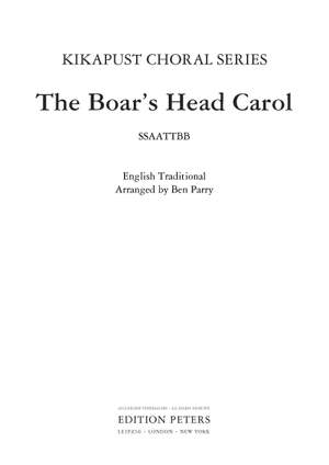 Ben Parry: The Boar's Head Carol
