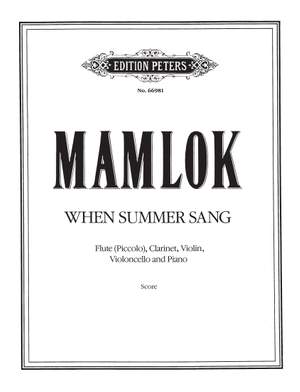 Ursula Mamlok: When Summer Sang