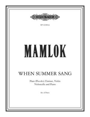 Ursula Mamlok: When Summer Sang