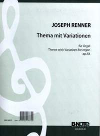 Renner, J j: Thema mit Variationen op. 58